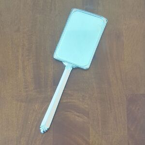 Source Unknown Cream Hand Mirror